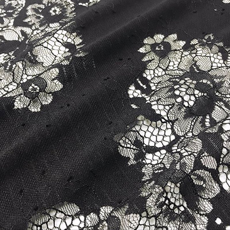Lace Trim Dress Eyelash Nylon Lace Fabric for Women's Wear Wholesale S 6